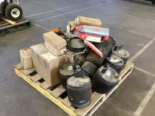 <p>Truck Airbags, Filters And Various Other Truck Parts, Pallet Of</p>
