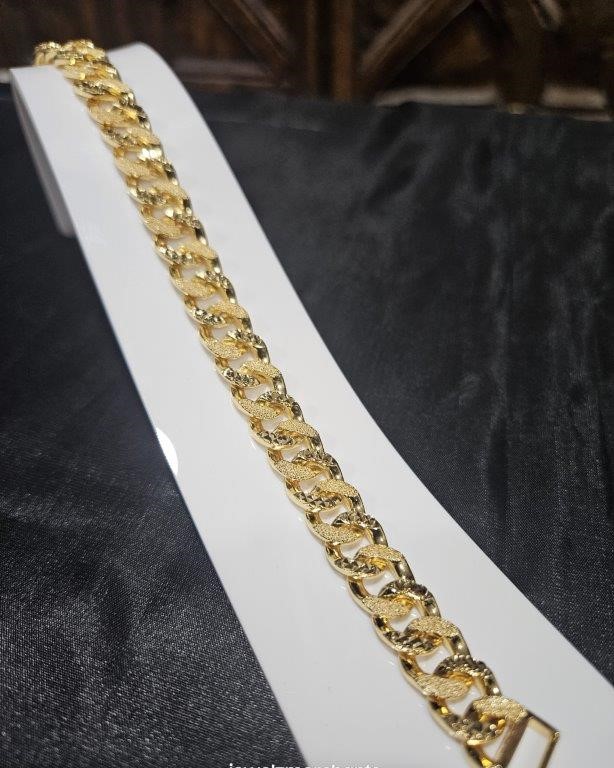 22KGold-filled/Italy Stamped Solid Heavy Yellow Gold Filled Bracelet