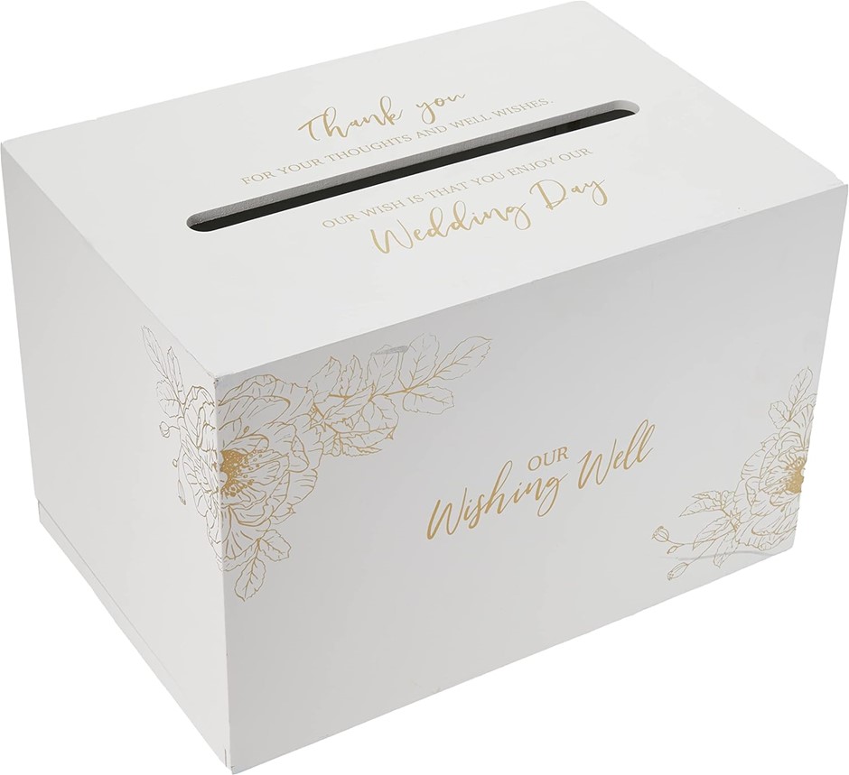 SPLOSH Wedding Wishing Well Box, 30 x 20 x 20 cm, Multicolour.