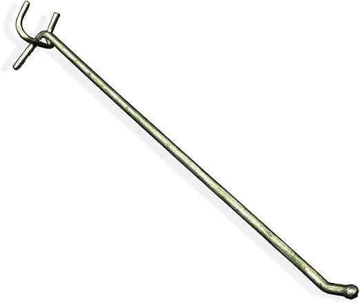 AZAR 700810 All Wire Galvanized 10-Inch Metal Hook, 50 Count