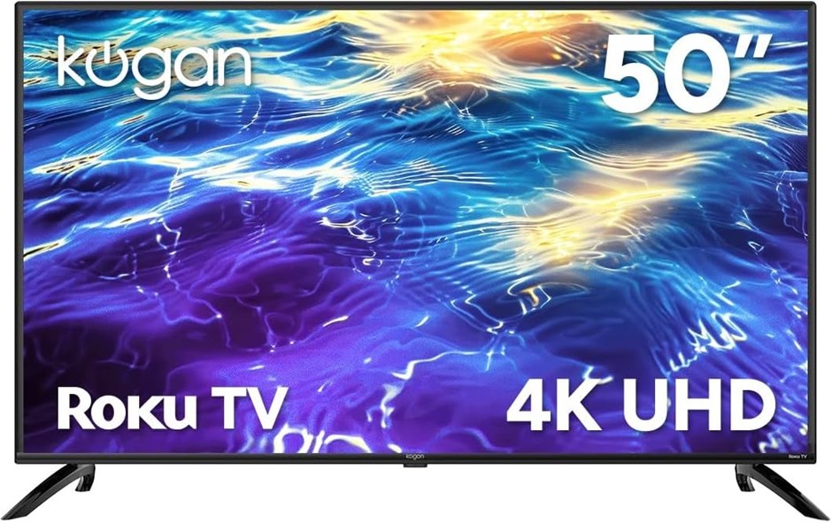 KOGAN 50" LED 4K Smart Roku TV - R95T NB: Cracked screen. Important Noti