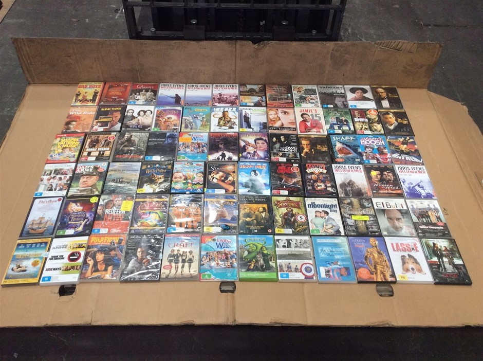 Mixed Different types of movie DVDs (Lot of 72)