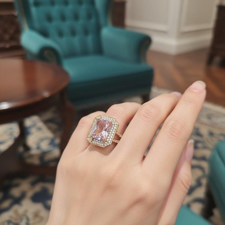 18K/Italy Solid Yellow Gold Filled Ring -(stamped)-Warranty Quality-9US