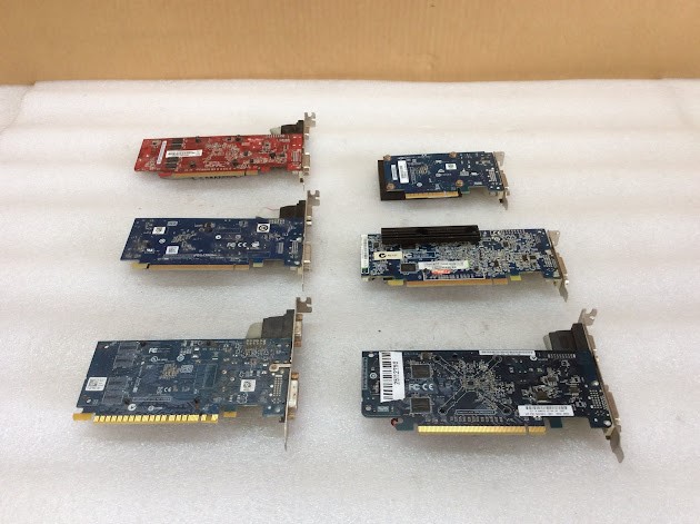 SAPPHIRE HD 4350&AMD ATI RADEON HD 3450 & NVIDIA GEFORCE GT 705 (Lot of 6)