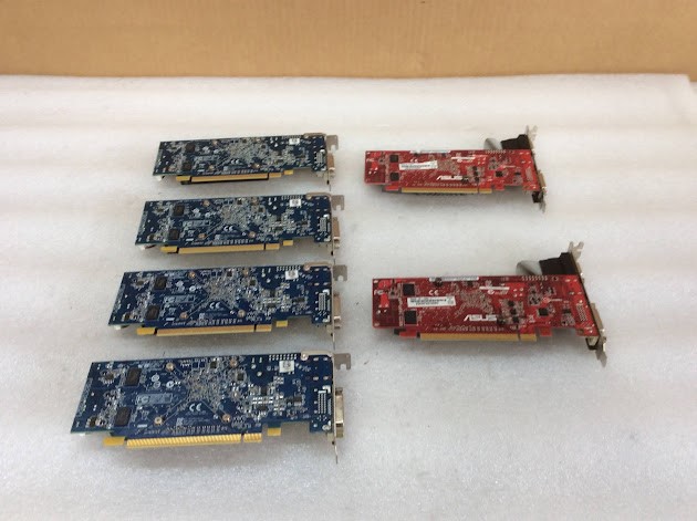 AMD REDEON HD8490&ASUS R5 230 SILENT GRAPHICS CARD (Lot of 6)