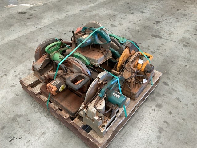 Pallet Containing Approx 8x Drop Saw