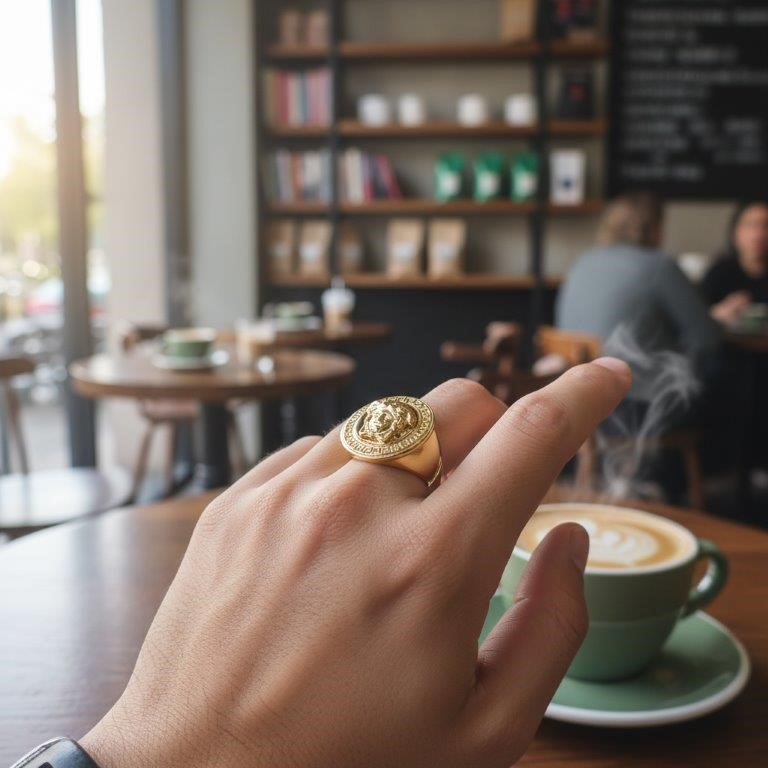 Italy 925 Silver Hip Hop Men's Ring (Stamps)-11 US