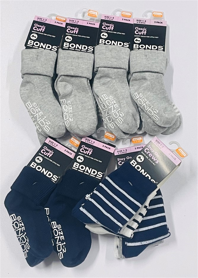Bonds Assorted Children's Socks 18 Pairs In Total