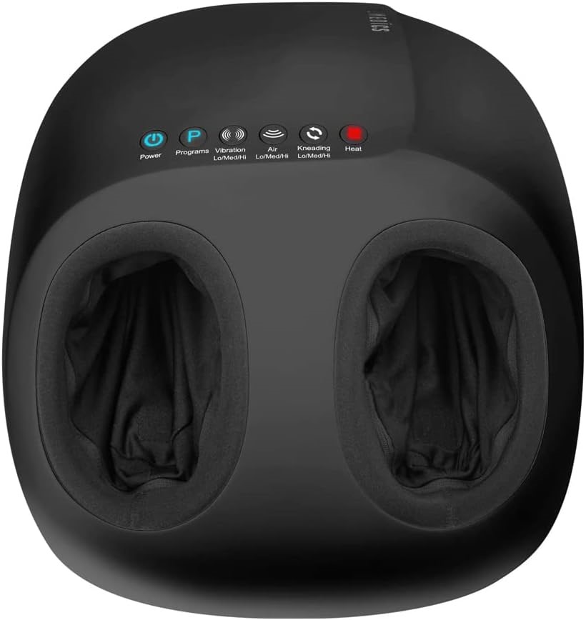 HOMEDICS 3-In-1 Pro Heated Vibration/Shiatsu Foot/Pedi Massager w/Remote, 5