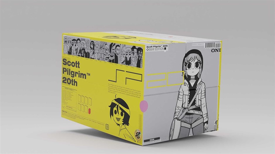 SCOTT PILGRIM 20th Anniversary B&W Hardcover Box Set By Bryan Lee O'Malley.