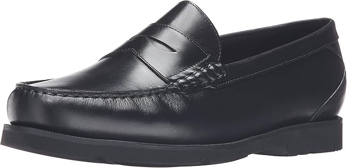 ROCKPORT Men's Modern Prep Penny Loafers, Size US 11.5W (EU46), Black, V805