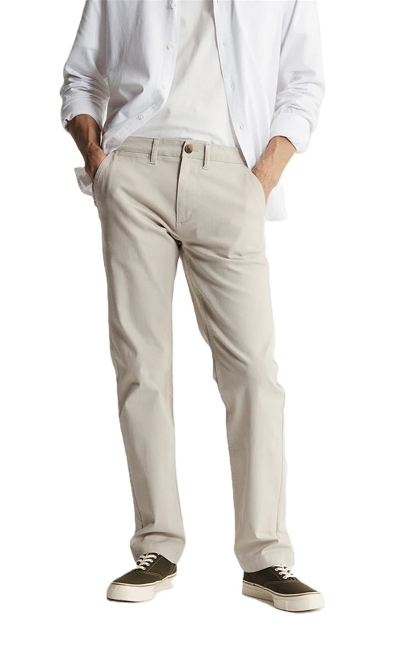JACHS Men's Stretch Bowie Fit Pant, Size 34x32, 98% Cotton, Stone. Buyers