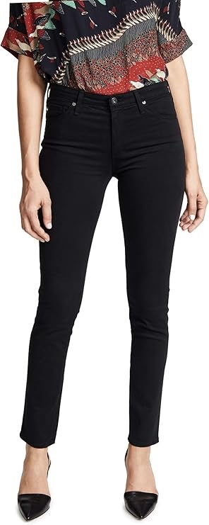 AG Women's The Prima Cigarette Leg Jean, Size 26R, Super Black (SBA), LSS14