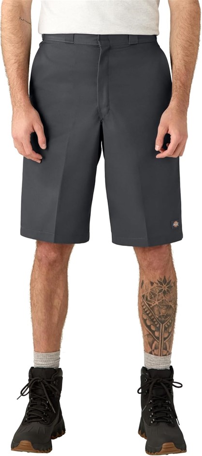DICKIES Men's 13" Loose Fit Twill Work Shorts, Size 42, Charcoal, 42283CH.