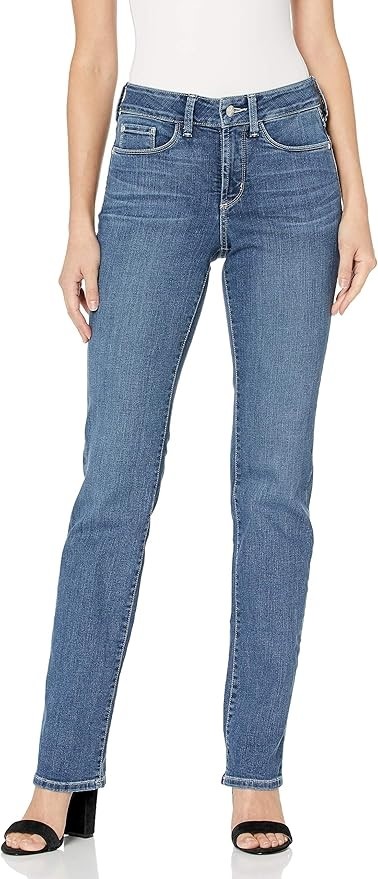 NYDJ Women Marilyn Straight Leg. Size: 4. Colour: New Heyburn. Buyers Note