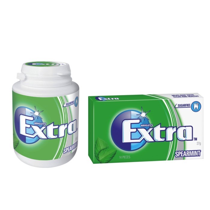 26 x Assorted WRIGLEY'S Extra Gum, Spearmint, Incl: 27g & 64g. Best Before: