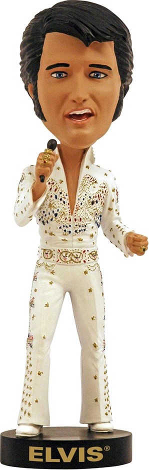 ROYAL BUBBLES Bobblehead Elvis Presley Aloha 8". Buyers Note - Discount Fr