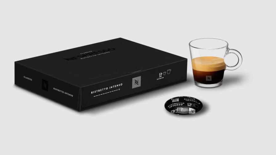 NESPRESSO CLASSICS 50 Capsule Box, Ristretto Intenso. Best Before: 12/2025.