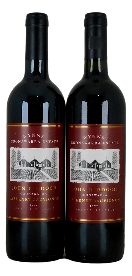 Wynns John Riddoch Cabernet Sauvignon 1997 (2x 750mL), SA.