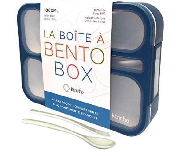 KINSHO Bento Lunch Box Kids Leakproof Lunch Containers For Boys Girls Adult