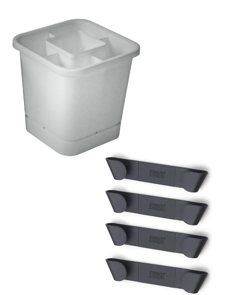 KITCHEN BUNDLE: HomeLeisure Cutlery Drainer + JOSEPH JOSEPH 4 in-Cupboard P