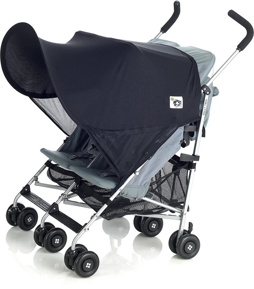 PROTECT-A-BUB Classic Twin Sunshade, Black.