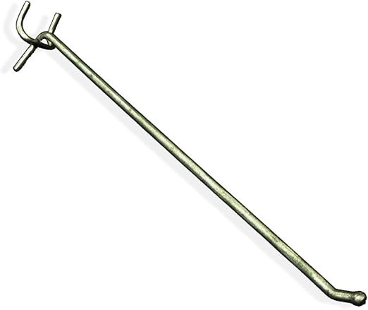 AZAR 700810 All Wire Galvanized 10-Inch Metal Hook, 50 Count