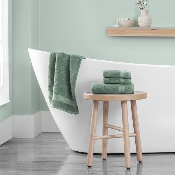 3 x PURELY INDULGENT 4pc Hand Towel (2) & Wash Cloth (2) Set, Assorted Colo