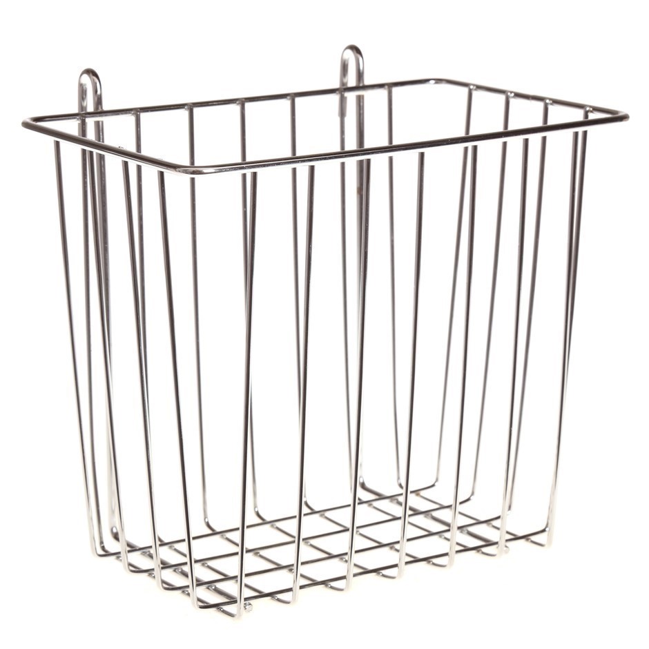 MAINONE Bathroom Chrome Storage Wire Baskets, 14.0 (D) x 21.0 (W) x 19.7cm