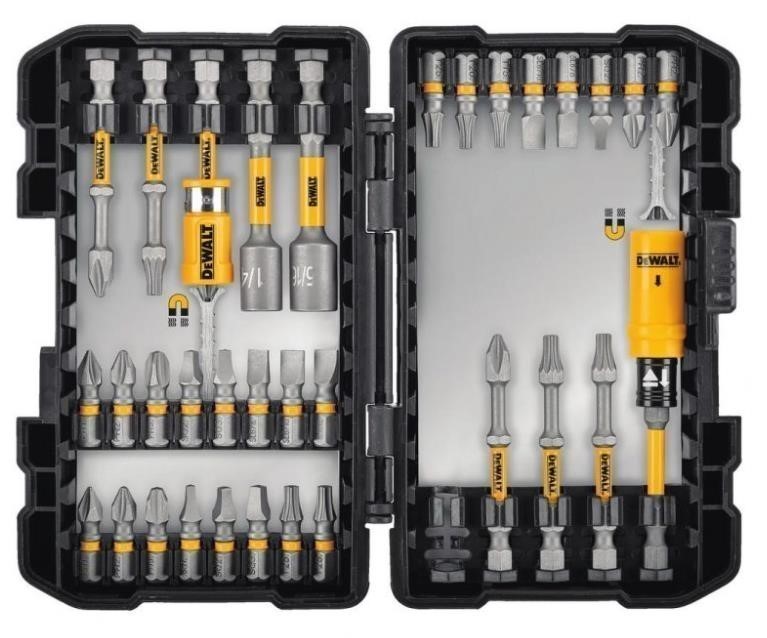 DeWALT Max Impact 34-Piece 1/4" Hex Screwdriving Driver Bit Set, Model DWAM