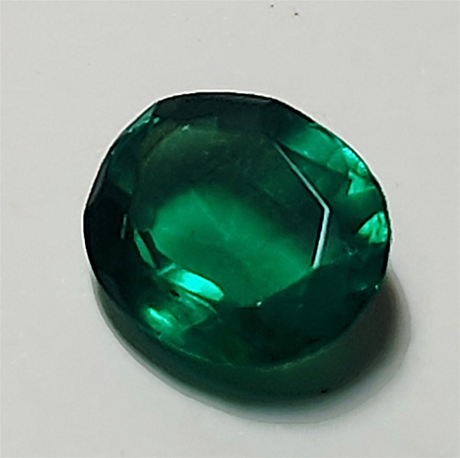 7.3ct Oval Synthetic gemstone