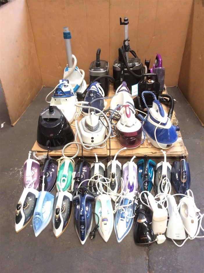 Mixed Brand Steam Irons And Steam Cleaner Appliances