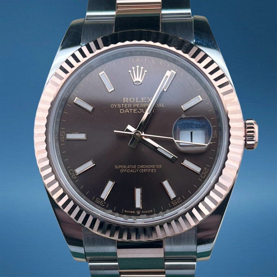 Rolex Datejust 41mm 126331 Rose Gold and Steel Full Set 2024 BxP