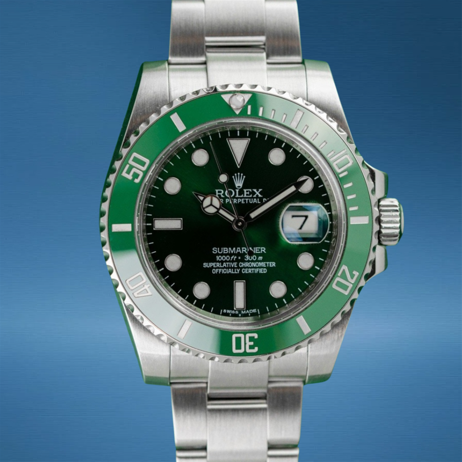 Rolex Submariner Date 116610LV Green Dial Green Bezel Hulk BxO