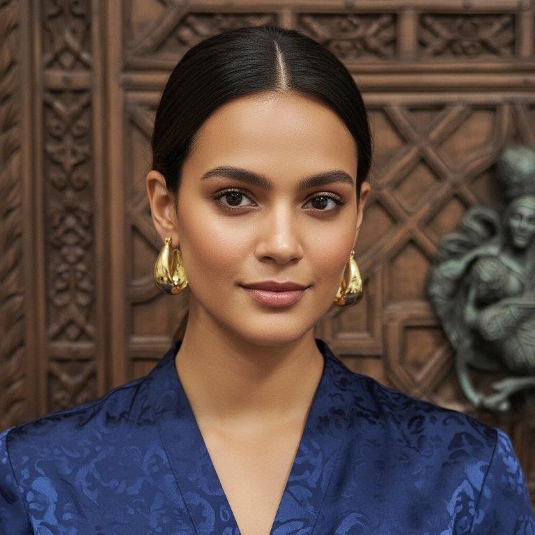 18KGold-filled/Italy Solid Gold Filled Earring -(stamped 18K/Italy)