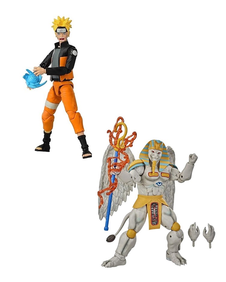 TOY BUNDLE: ANIME HEROES Naruto Uzumaki Final Battle. + POWER RANGERS Light