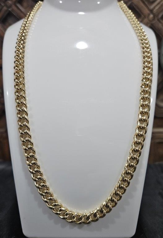 18k Italy Stamped Solid Heavy Yellow Gold Filled Chain-Quality Guarantee