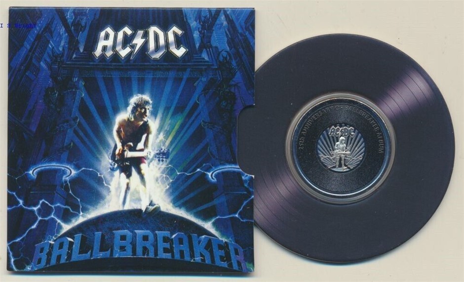 Australia: 2020 20c AC/DC - Ballbreaker UNC Royal Australian Mint