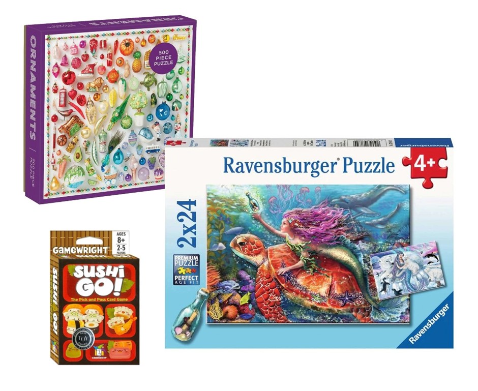 GAME PUZZLE KIT - x1 GALISON Rainbow Ornaments 500 Piece Puzzle, GAMEWRIGHT