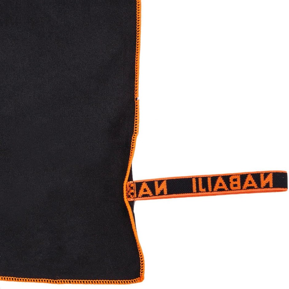 4 x NABAIJI Ultra Compact Microfibre Towel, Medium 60x80cm, Black/Orange.