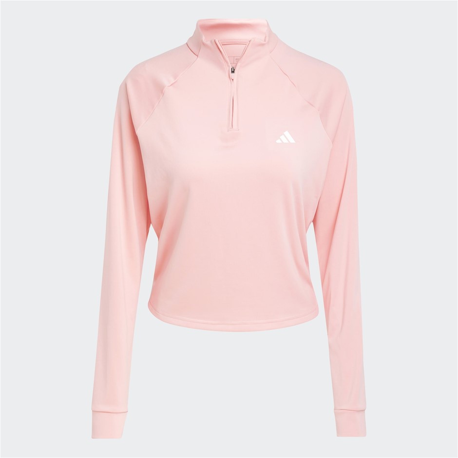ADIDAS Women's TR-ES 1/4 Zip Top, Size AU M, Sepisp/Pink, IX1020.