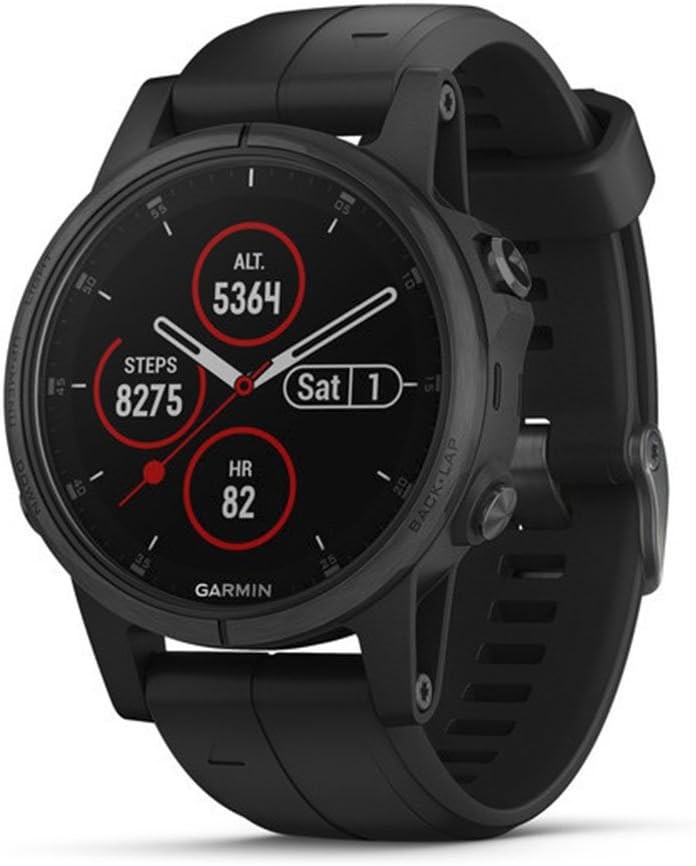 GARMIN Fenix 5s Plus, Smaller-Sized Multisport GPS Smartwatch, Features Col