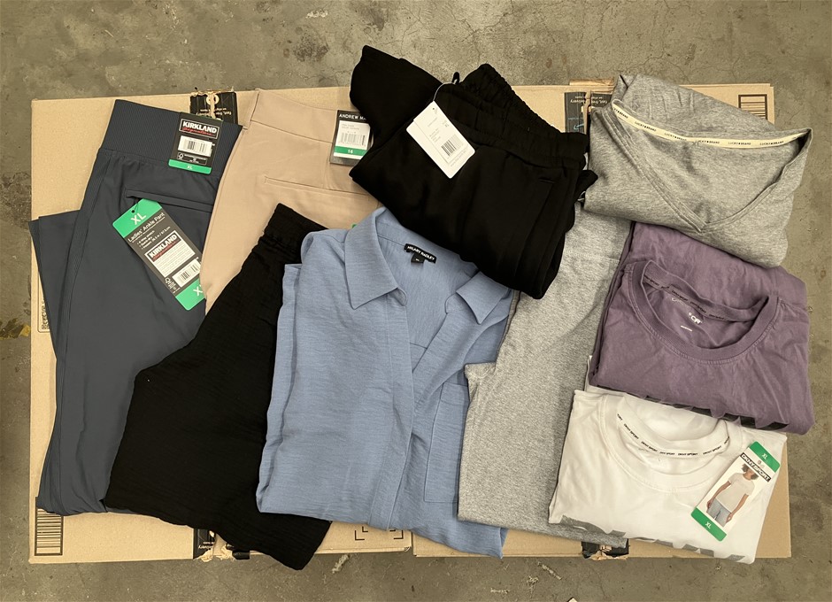 9 x Assorted Women's Clothing, Size XL & 16, Incl: DKNY, FILA, ANDREW MARC