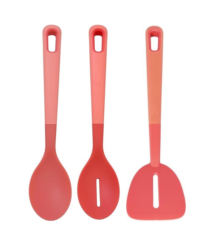 KITCHEN BUNDLE Consists of: 1 x eKu Upcycle Solid Spoon, Salmon, 1 x eKu Up