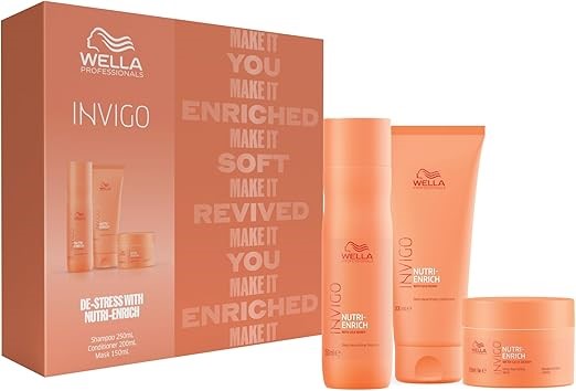 Wella Professionals Limited Edition Invigo Nutri-enrich Trio Set (Shampoo 2