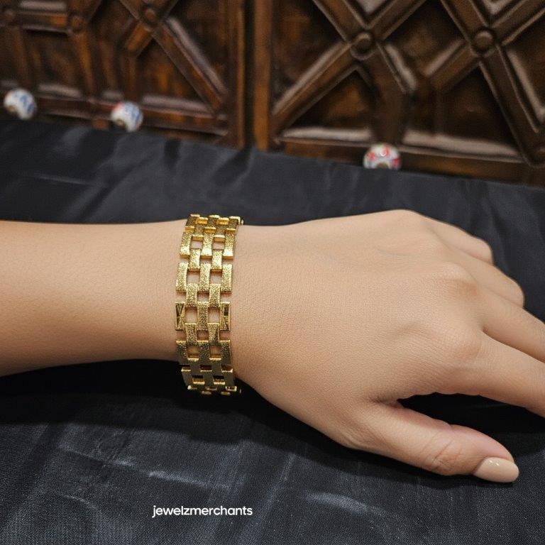 18k Italy Stamped Solid Yellow Gold Filled Bracelet-Quality Guarantee-20cm