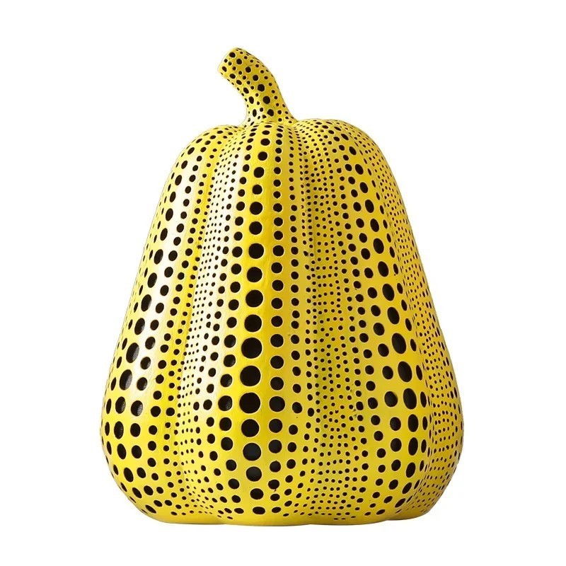 Yayoi Kusama (After) Yellow Pumpkin Sculpture