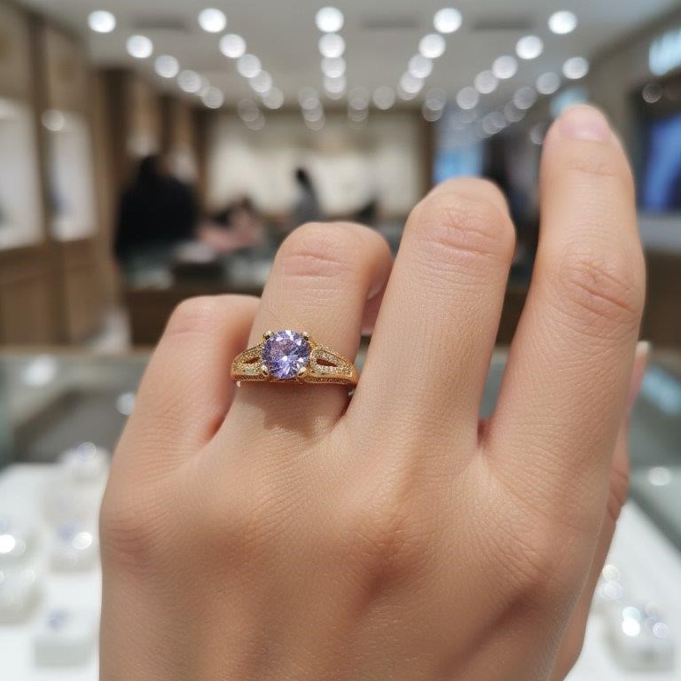 18K/Italy Solid Yellow Gold Filled Ring -(stamped)-Warranty Quality-9US