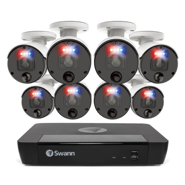 SWANN Master Series Professional 8 Camera 8 Channel 4K NVR Security System,