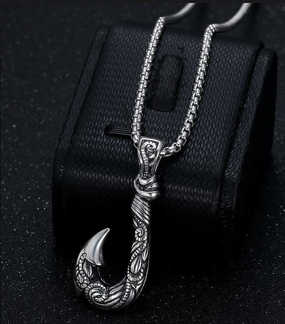 Italy 925 Silver Hip Hop Men's Necklace (Stamps)-Free Chain